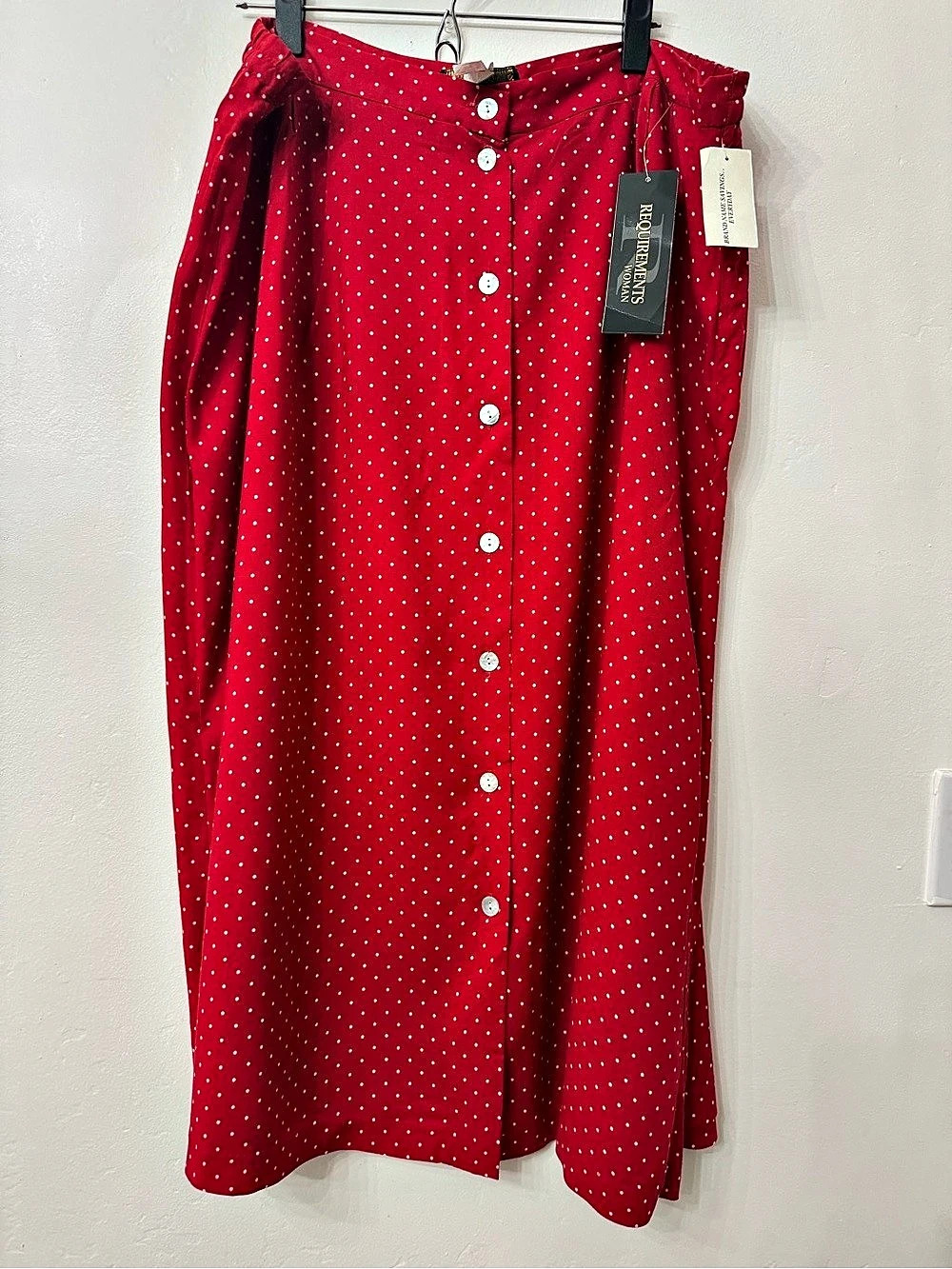 Requirements Woman Women's Polka Dot Maxi Skirt Size 22W NWT